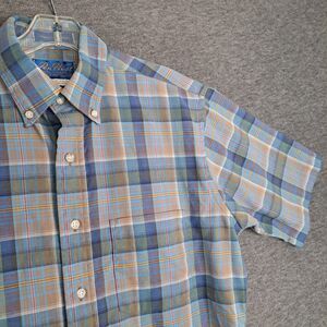 Vintage Pen West Country Traditionals by Pendleton Shirt Short Sleeve Plaid M
